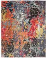 Safavieh Monaco MNC266 Blue and Orange 9' x 12' Area Rug