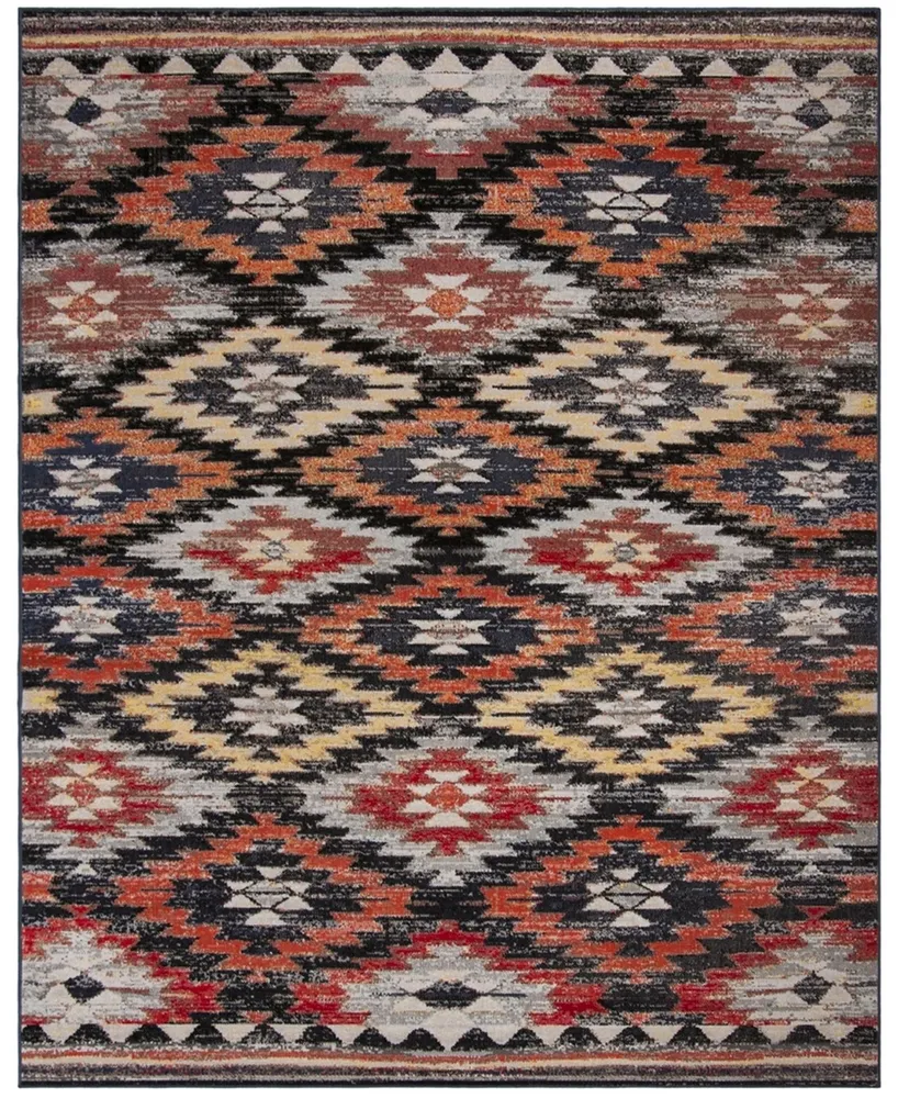 Safavieh Montage MTG246 Rust and Multi 9' x 12' Outdoor Area Rug