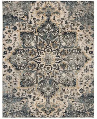 Safavieh Carmel Car280 Ivory Blue Area Rug Collection