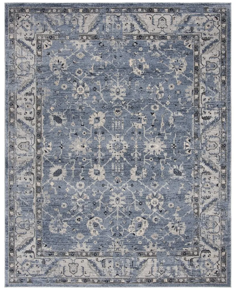 Safavieh Charleston CHL413 Navy and Light Gray 9' x 12' Area Rug