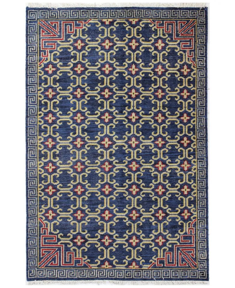 Carah Crh-106 Navy 5' x 7'6" Area Rug