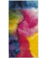 Safavieh Watercolor WTC621 Green and Fuchsia 2'7" x 5' Area Rug