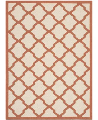 Safavieh Courtyard TB198 Beige and Terracotta 2'7" x 5' Sisal Weave Outdoor Area Rug