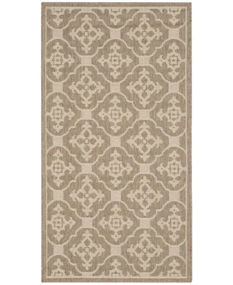 Safavieh Courtyard CY6564 Creme and 5'3" x 7'7" Sisal Weave Outdoor Area Rug