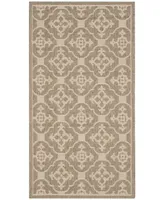 Safavieh Courtyard CY6564 Creme and 5'3" x 7'7" Sisal Weave Outdoor Area Rug