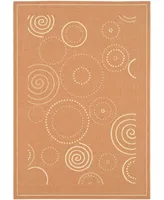 Safavieh Courtyard CY1906 Terracotta and Natural 4' x 5'7" Outdoor Area Rug