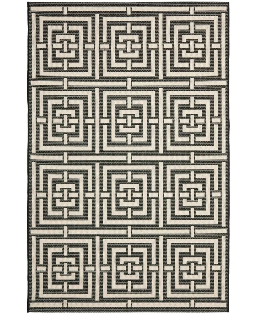 Safavieh Courtyard CY6937 and Bone 4' x 5'7" Outdoor Area Rug