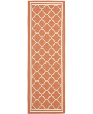 Safavieh Courtyard CY6918 Terracotta and Bone 2'3" x 10' Sisal Weave Runner Outdoor Area Rug