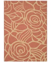 Safavieh Courtyard CY5141 Rust and Sand 6'7" x 9'6" Outdoor Area Rug