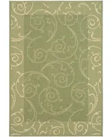 Safavieh Courtyard CY2665 Olive and Natural 2'3" x 12' Runner Outdoor Area Rug