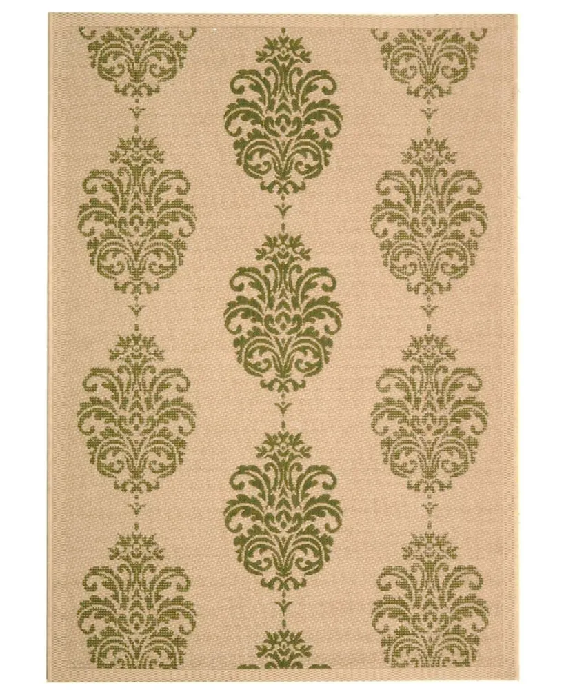 Safavieh Courtyard CY2720 Natural and Olive 2'3" x 12' Runner Outdoor Area Rug