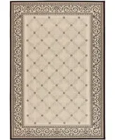 Safavieh Courtyard CY1502 Sand and Black 2'3" x 10' Runner Outdoor Area Rug