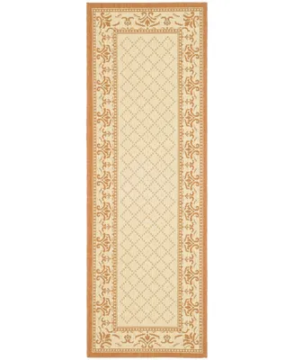 Safavieh Courtyard CY0901 Natural and Terra 2'3" x 10' Runner Outdoor Area Rug