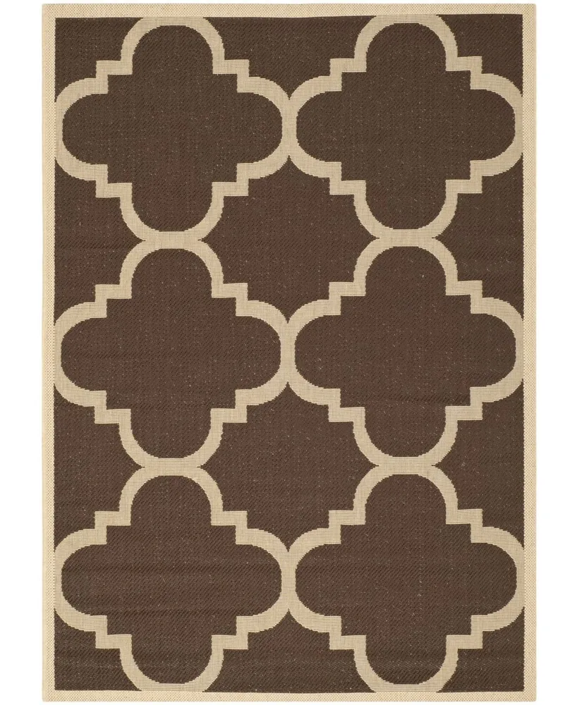 Safavieh Courtyard CY6243 Dark Brown 5'3" x 7'7" Sisal Weave Outdoor Area Rug