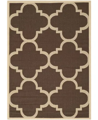 Safavieh Courtyard CY6243 Dark Brown 5'3" x 7'7" Sisal Weave Outdoor Area Rug