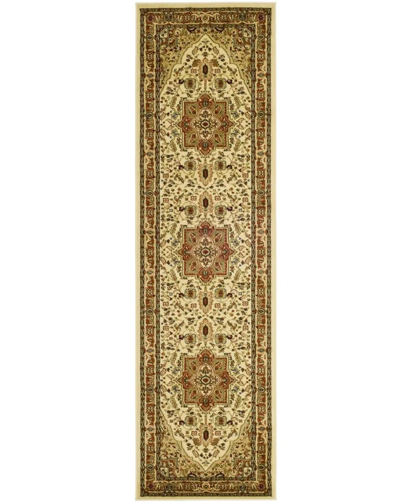 Safavieh Lyndhurst LNH330 Ivory and Rust 2'3" x 12' Runner Area Rug