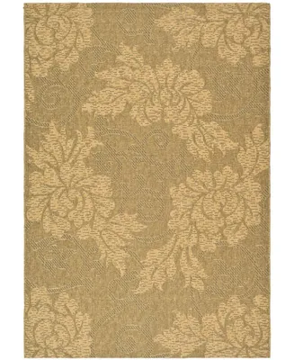 Safavieh Courtyard CY6957 Gold and Natural 5'3" x 7'7" Outdoor Area Rug