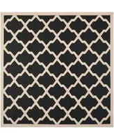 Safavieh Courtyard CY6903 and Beige 4' x 4' Sisal Weave Square Outdoor Area Rug
