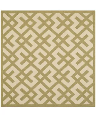 Safavieh Courtyard CY6915 and Beige 4' x 4' Sisal Weave Square Outdoor Area Rug