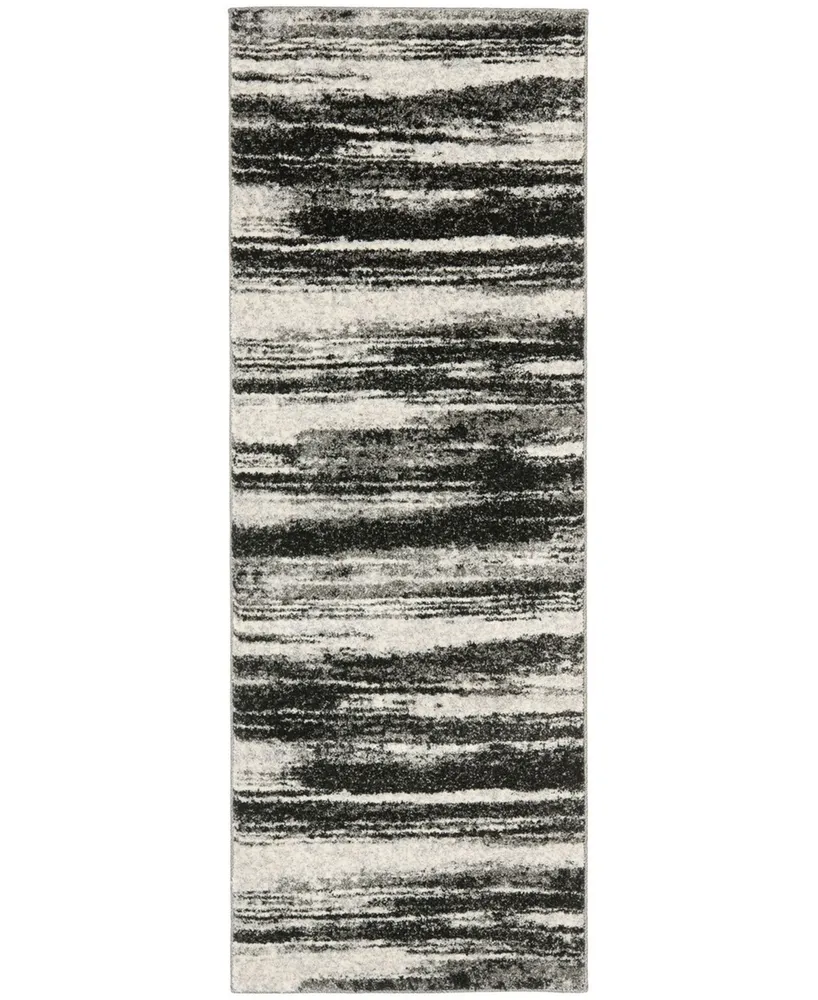 Safavieh Retro RET2693 Dark Grey and Light Grey 2'3" x 11' Runner Area Rug