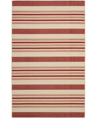 Safavieh Courtyard CY7062 Beige and Red 9' x 12' Outdoor Area Rug