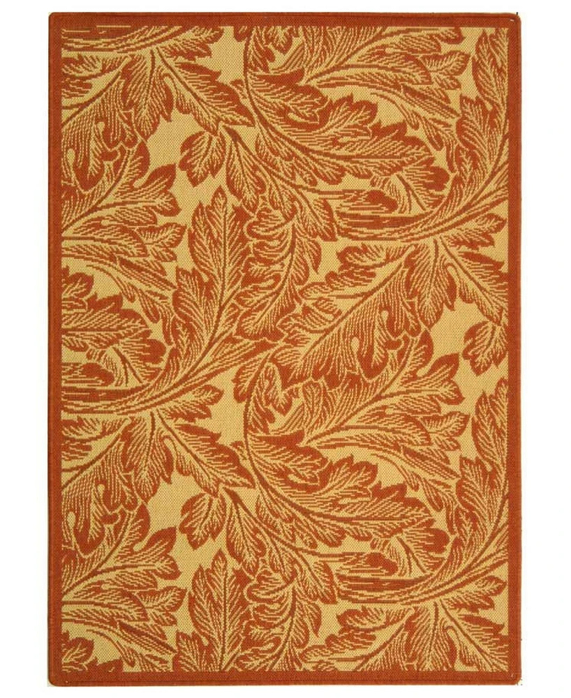 Safavieh Courtyard CY2996 Natural and Terra 5'3" x 7'7" Outdoor Area Rug