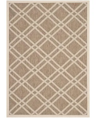 Safavieh Courtyard CY6923 and Bone 6'7" x 9'6" Sisal Weave Outdoor Area Rug