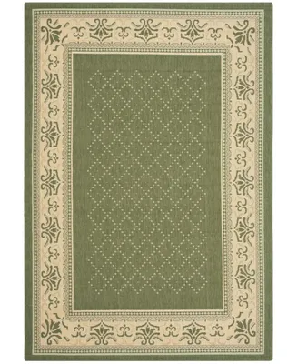 Safavieh Courtyard CY0901 Olive and Natural 2'7" x 5' Outdoor Area Rug