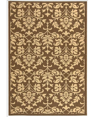 Safavieh Courtyard CY3416 Chocolate and Natural 2' x 3'7" Outdoor Area Rug