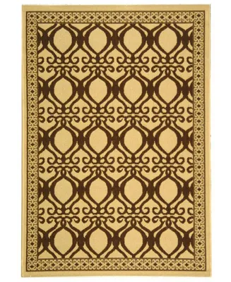 Safavieh Courtyard CY3040 Natural and Brown 8' x 11' Sisal Weave Outdoor Area Rug