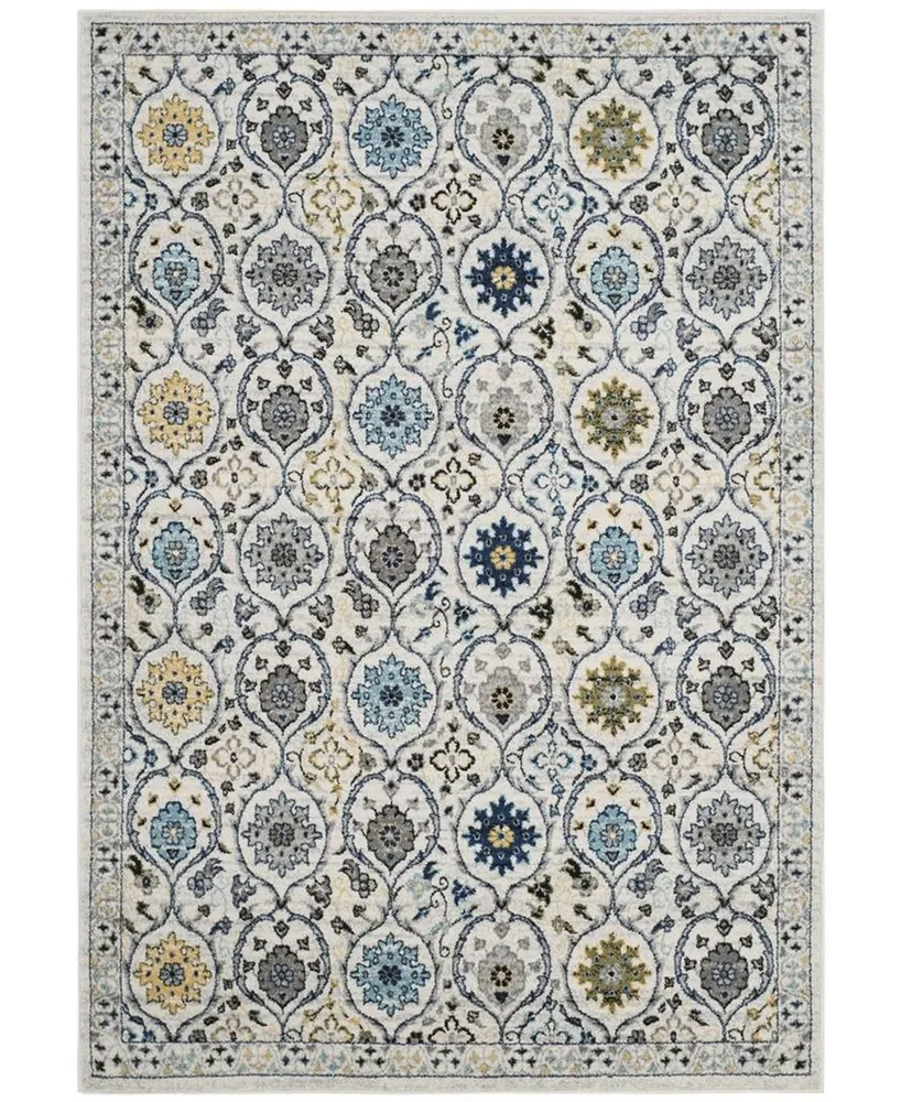 Safavieh Evoke EVK210 Ivory and Blue 6'7" x 9' Area Rug