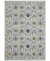 Safavieh Evoke EVK210 Ivory and Blue 6'7" x 9' Area Rug