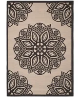 Safavieh Courtyard CY6139 Beige and 6'7" x 9'6" Sisal Weave Outdoor Area Rug