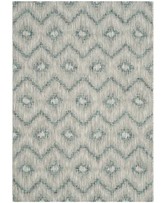 Safavieh Courtyard CY8463 Gray and Blue 6'7" x 9'6" Outdoor Area Rug