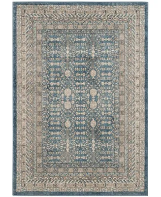 Safavieh Sofia SOF376 Blue and Beige 6'7" x 9'2" Area Rug