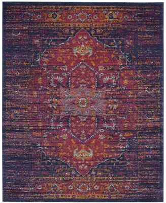 Safavieh Evoke EVK275 Blue and Fuchsia 9' x 12' Area Rug