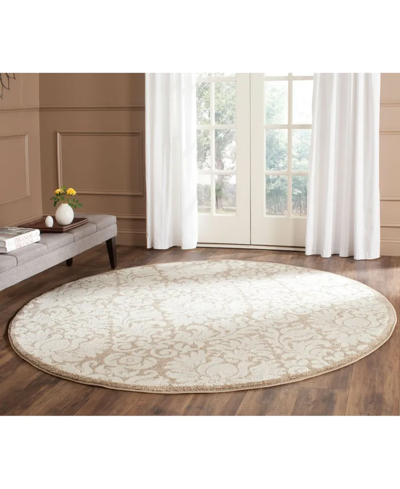 Safavieh Amherst AMT427 Wheat and Beige 9' x 9' Round Area Rug