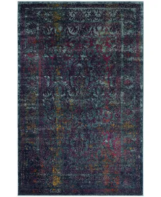 Safavieh Granada GRA351 Blue and Multi 5'1" x 7'6" Area Rug