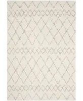 Safavieh Berber Shag BER165 Cream and Light Gray 4' x 6' Area Rug