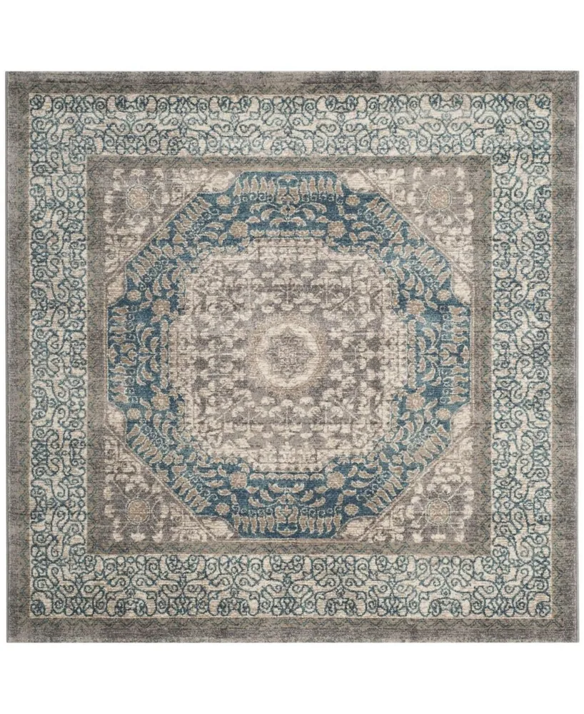 Safavieh Sofia SOF365 Light Gray and Beige 9' x 9' Square Area Rug