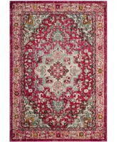 Safavieh Monaco MNC250 Fuchsia and Light Blue 8' x 10' Area Rug