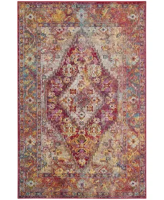 Safavieh Crystal CRS507 Light Blue and Fuchsia 3' x 5' Area Rug