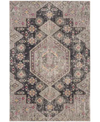 Safavieh Montage MTG365 Black and Multi 4' x 6' Outdoor Area Rug