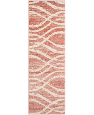 Safavieh Adirondack 125 Rose and Cream 2'6" x 6' Runner Area Rug