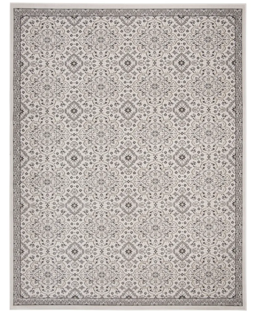 Safavieh Montage MTG283 Ivory and Gray 5'1" x 7'6" Outdoor Area Rug
