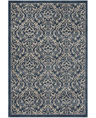 Safavieh Brentwood BNT810 Navy and Creme 4' x 6' Area Rug