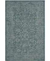 Safavieh Courtyard CY8680 Turquoise 5'3" x 5'3" Sisal Weave Square Outdoor Area Rug