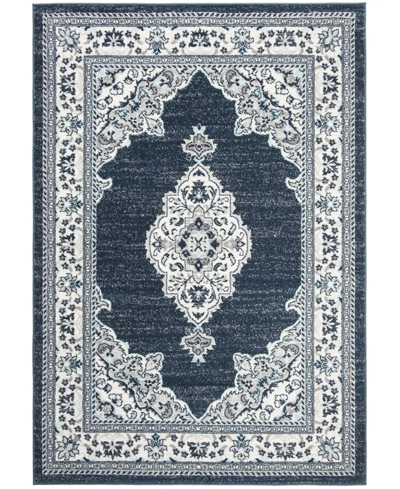 Safavieh Madison MAD506 Cream and Navy 3' x 5' Area Rug