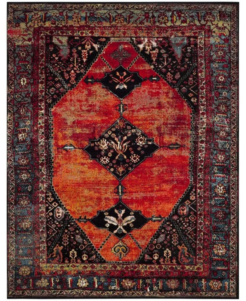 Safavieh Vintage Hamadan VTH217 Orange and Multi 8' x 10' Area Rug