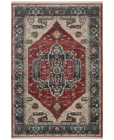 Safavieh Vintage Persian VTP477 Red and Blue 6' x 9' Area Rug